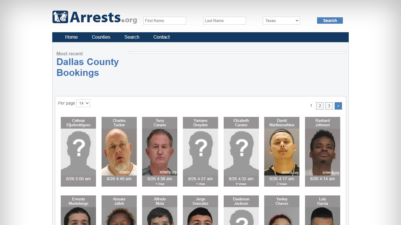 Dallas County Arrests and Inmate Search